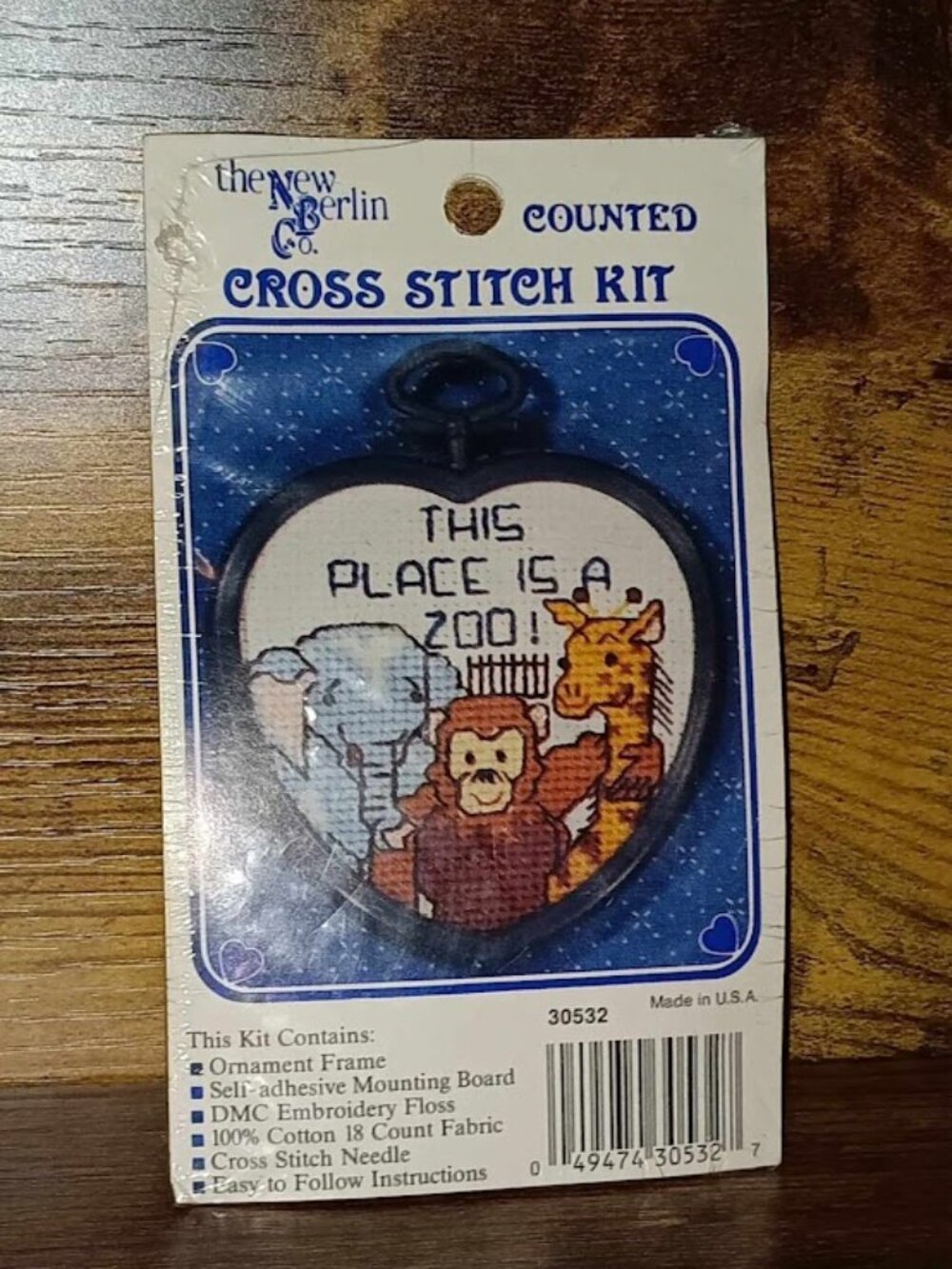 This Place is a Zoo Cross Stitch Kit